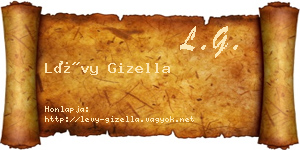 Lévy Gizella névjegykártya